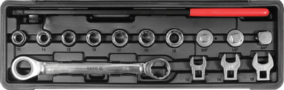 Set veglash për rrip serpentine Yato YT-06279, 15 copë, çelik CrV, i zi