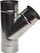 Tee oxhaku WADEX Chimney Tee, diametër 109 mm, dalje 130 mm, metalik