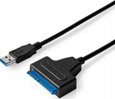 Adapter për disk Nedis USB 3.2 Gen1 në SATA, 2.5", i zi