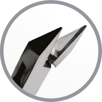 Kthetra profesionale për thonj Activeshop Podoland 03, çelik inox, 1.6 cm, metalike