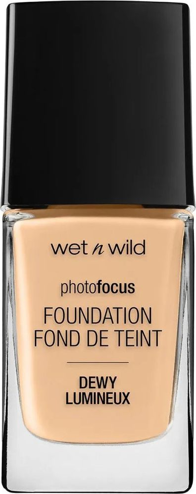 Фондација Wet n Wild Photo Focus Dewy 519E Soft Ivory, средно покривање, за нормална и сува кожа
