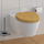 Kapak WC SCHÜTTE bambu, soft close, formë ovale, ngjyrë druri natyrale
