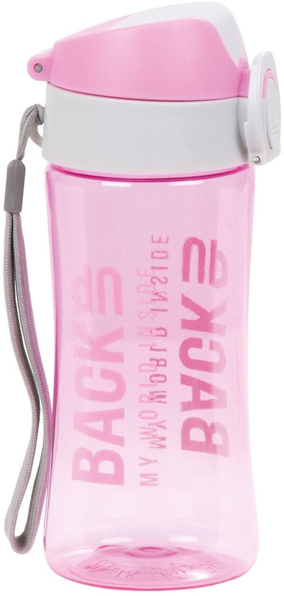 Shishe uji Derform Water Bottle BackUp 7 A36, 0.4L, me rrip tekstili, rozë pastel