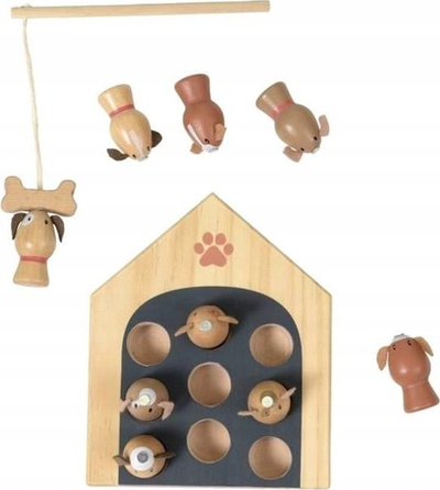 Lojë edukative Egmont Toys Doggies, lojë shkathtësie, druri, shumëngjyrëshe