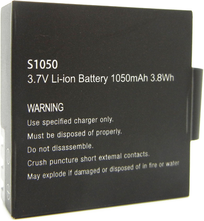 Bateri litiumi Easypix GoXtreme S1050, 1050mAh, 3.7V, e zezë