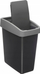 Кошница за ѓубре 5five Simply Smart, 45L, 2 прегради, сива и црна
