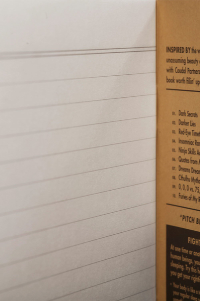 Set fletore Field Notes Pitch Black Ruled, A5, 2 copë, e zezë