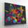 Set pikture me numra Splat Planet French Bulldog, kanavacë 40x30cm, bojë neon fluorescente, shumëngjyrëshe