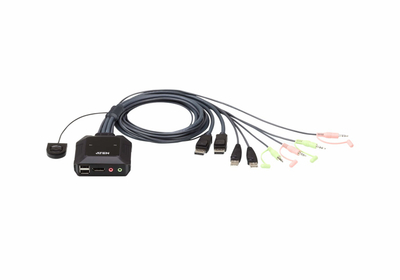 Switch KVM Aten CS22DP, 2 porta, DisplayPort, i zi