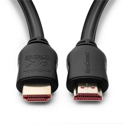 Kabllo HDMI Microconnect 8K, 1.5m, HDMI 2.1, e zezë