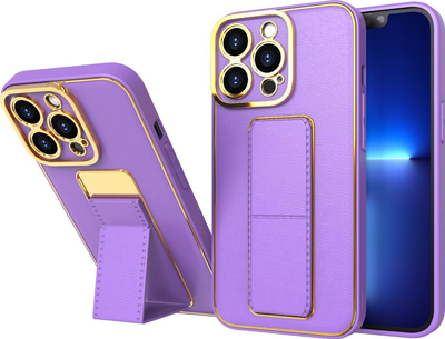 Mbulesë telefoni Hurtel New Kickstand Case për iPhone 12 Pro, me mbajtëse, vjollcë