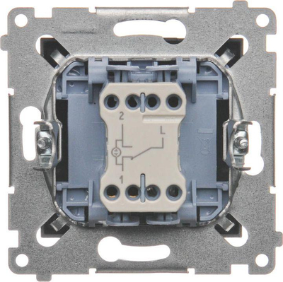 Ndërprerës shkallësh Kontakt-Simon DW6L.01 / 48, i hirtë i errët metalik