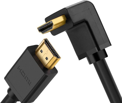 Kabllo HDMI UGREEN, 2m, 4K, me kënd 90°, e zezë