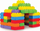 Blloqe ndërtimi me rrota Construction Blocks, set me 30 copa, shumëngjyrëshe