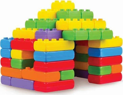Blloqe ndërtimi me rrota Construction Blocks, set me 30 copa, shumëngjyrëshe