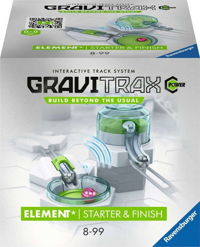 Lojë aksesor Ravensburger GraviTrax Power Starter Finish, set me elementë, 8+ vjeç, e bardhë jeshile