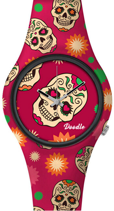 Orë dore Doodle Calaveras Mood Red Skull DOCA001