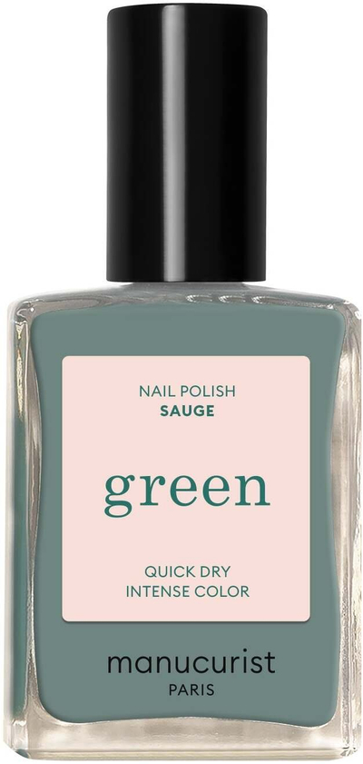 Llak thonjsh Manucurist Green Sauge, natyral, tharje e shpejtë, jeshile gri