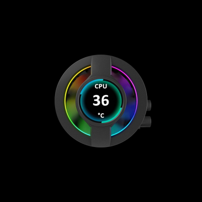 Ftohës uji për CPU Gamdias Chione P3 360U, 360mm, RGB, i zi