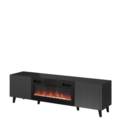 Komodë për TV me kaminë Tilderi Grey 180 (181 x 50 x 42)