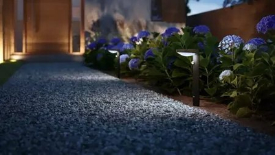 Llambadar oborri Philips Tyla, LED, me panel dielli, gri e errët