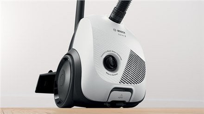 Fshesë me korent Bosch Serie 2 BGLS2LW1, motor i fortë, e vogël në trup, e bardhë