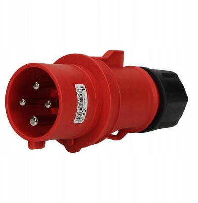 Prizë industriale SPAMEL SP13302, 32A, 4P 400V IP54, e kuqe