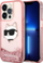 Mbulesë telefoni Karl Lagerfeld KLHCP14LLNCHCP, për iPhone 14 Pro 6.1", hardcase, rozë me shkëlqim