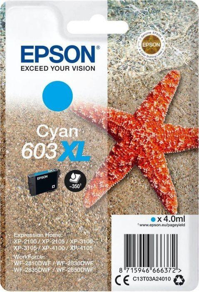 Toner për printer Epson 603XL, blu, C13T03A24010