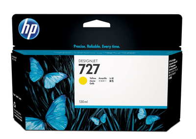 Patronë boje HP 727, 130ml, e verdhë, B3P21A