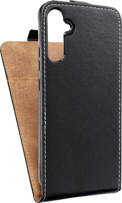 Këllëf telefoni Fütura Slim Flexi për Samsung Galaxy A34 5G, flip cover, lëkurë eko, i zi