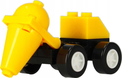 Lodër blloqe AlleBlox ConstructionCrew Concrete Mixer, 23 pjesë, 6+, e verdhë