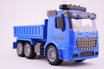 Kamion lodër Gazelo Toy Set Truck Car, shkallë 1:14, me drita edhe zë, blu