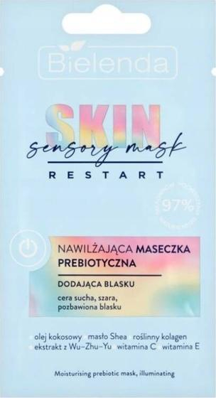 Maskë fytyre Bielenda Skin Restart Sensory Glowing Moisturizing Prebiotic, për lagie të thellë të lëkurës, 8 g