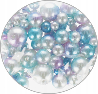 Rruaza zbukuruese Craft with Fun Pearl Beads, 100 copë, perlë, të bardha