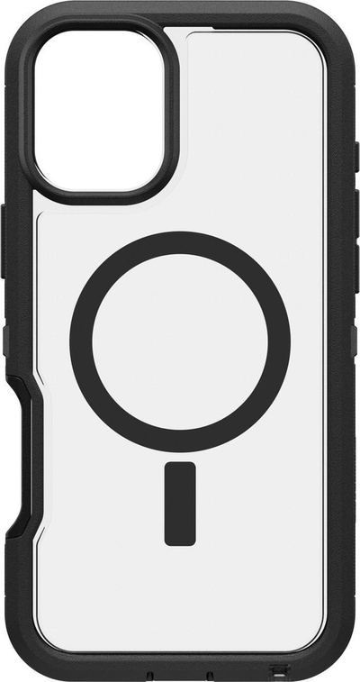 Këllëf telefoni OtterBox Defender Series XT për iPhone 16 Plus, MagSafe, transparent i zi
