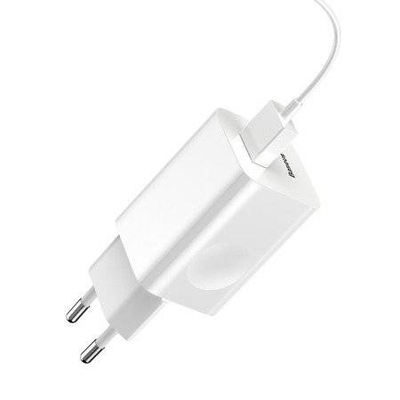 Karikues muri Baseus CCALL-BX02, 1x USB A, 3A, i bardhë