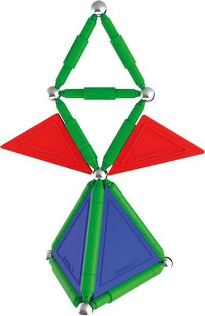 Lodër magnetike konstruktive Plastwood Supermag Tags, 48 pjesë, 3+, shumëngjyrëshe