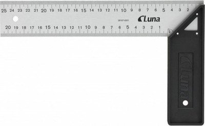 Gonji matës Luna Tools Luna Square, 250 mm, plastikë ABS, çelik inoks