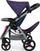 Karrocë lodrash Bayer Design Twin Star, për kuklla 46cm, me çantë shpatulle, blu rozë me njëbrirësh
