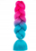Flok sintetik për gërsheta Ombre Colorful MIX, 120cm, 100g, shumëngjyrësh