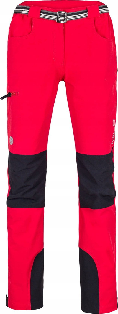 Pantallona trekking Milo Tacul Lady, për femra, material 4-way stretch, rozë e zezë