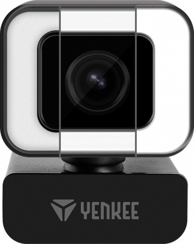 Webcam YENKEE YWC 200 Quadro me dritë unazore LED, USB, e zezë