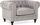 Set dhome dite Beliani Chesterfield, 3+1 ulëse, material stof, gri e hapur