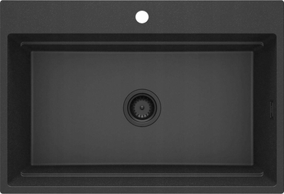 Lavaman kuzhine Deante Granite Magnetic ZRM G10B, 1 legen, granit, grafit nero