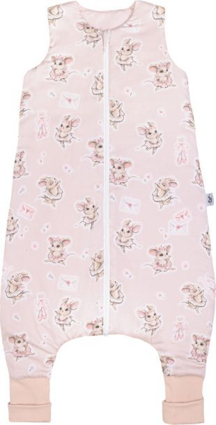 Вреќа за спиење со нозе Pulp Bamboo MICE, TOG 1.75, за деца 3–5 години, многубојна
