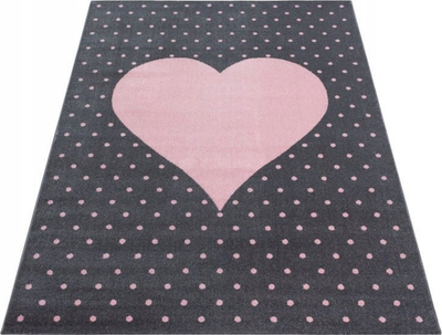 Tapet për kalamaj Bravich LTD Bambi Heart, rrumbullak, 120 cm, gri rozë