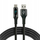 Kabllo USB Usams CBB-2CBL, USB-C në USB-C, 2 m, me thurje, e zezë