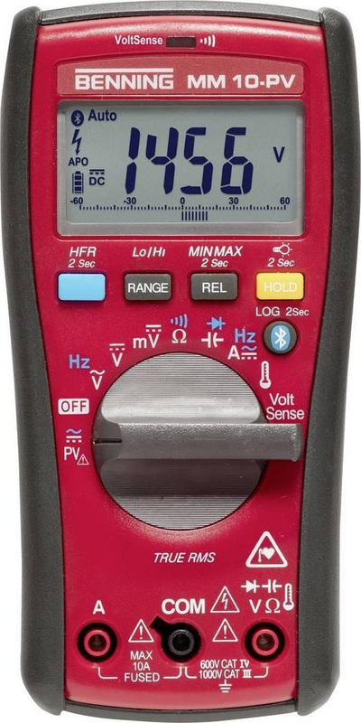 Multimetër dorëmbajtur Benning MM 10-PV, 6000-count, CAT IV 600V