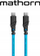 Kabllo USB C në USB C Mathorn MTC-210, 2m, 100W, blu Arctic